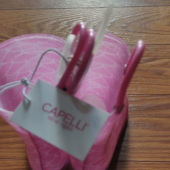 Girls Capelli New York pink mermaid print rain boots Sz 6 NWT - Picture 8 of 8
